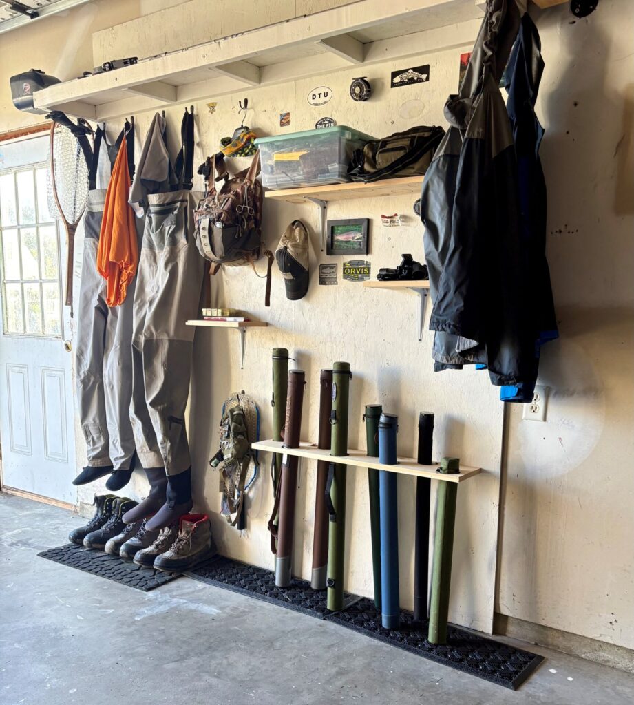 Fly Fishing Gear Wall