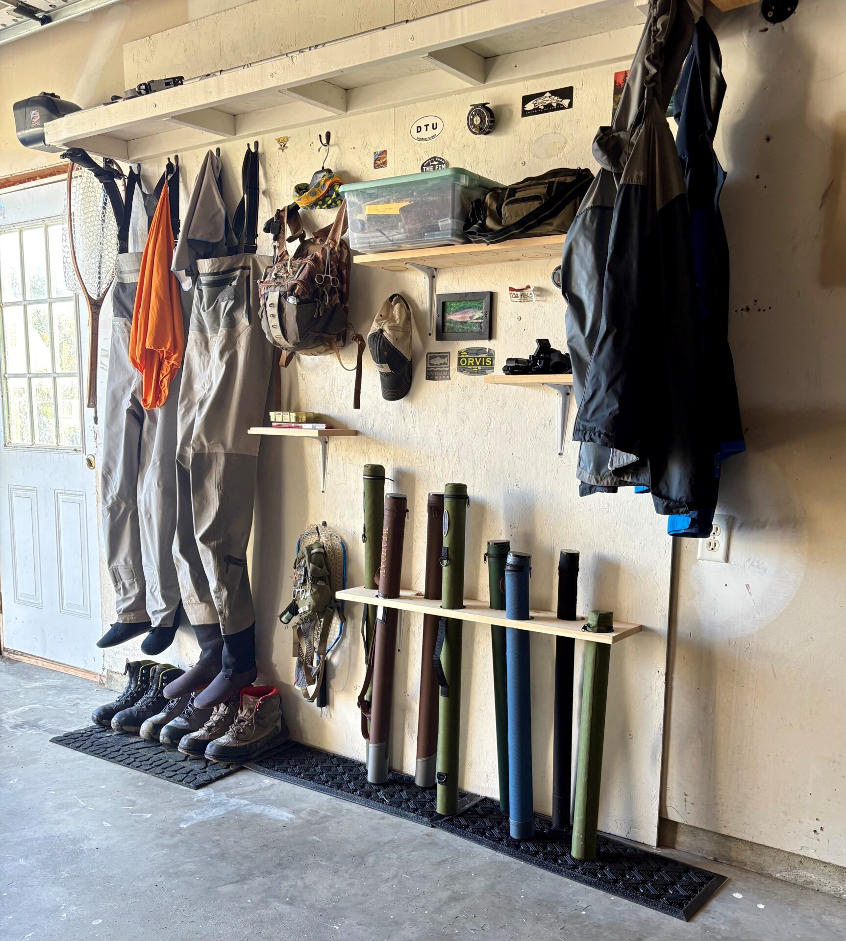 Fly Fishing Gear Wall