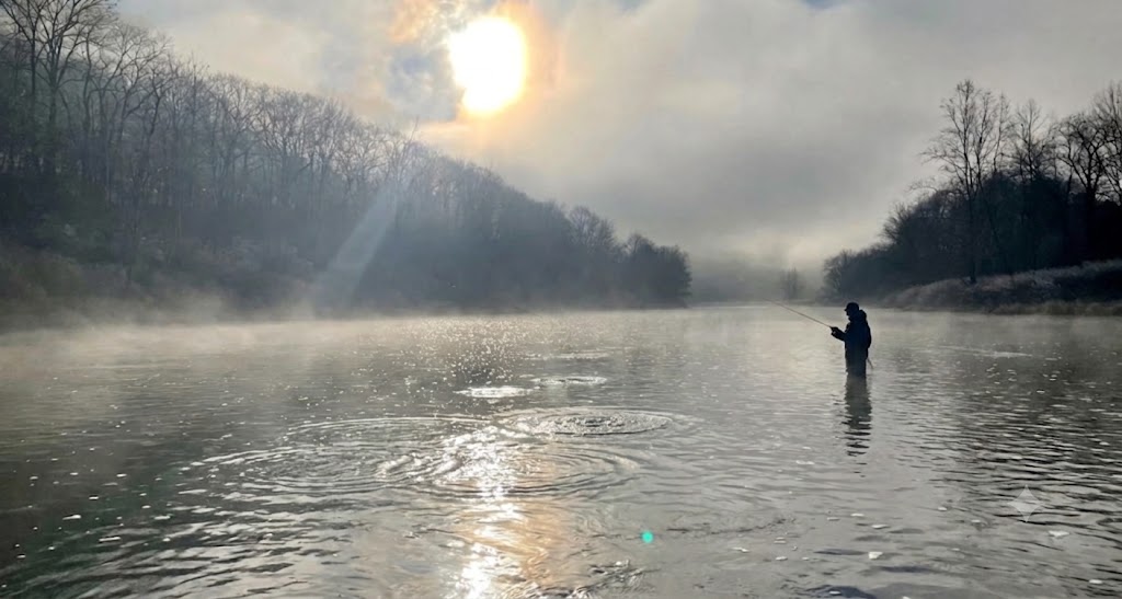 Misty Morning on River
